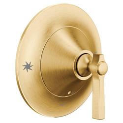 Single Handle Pressure Balancing Valve Trim in Brushed Gold