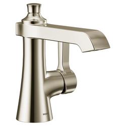 Single Handle Monoblock Bathroom Sink Faucet in Polished Nickel
