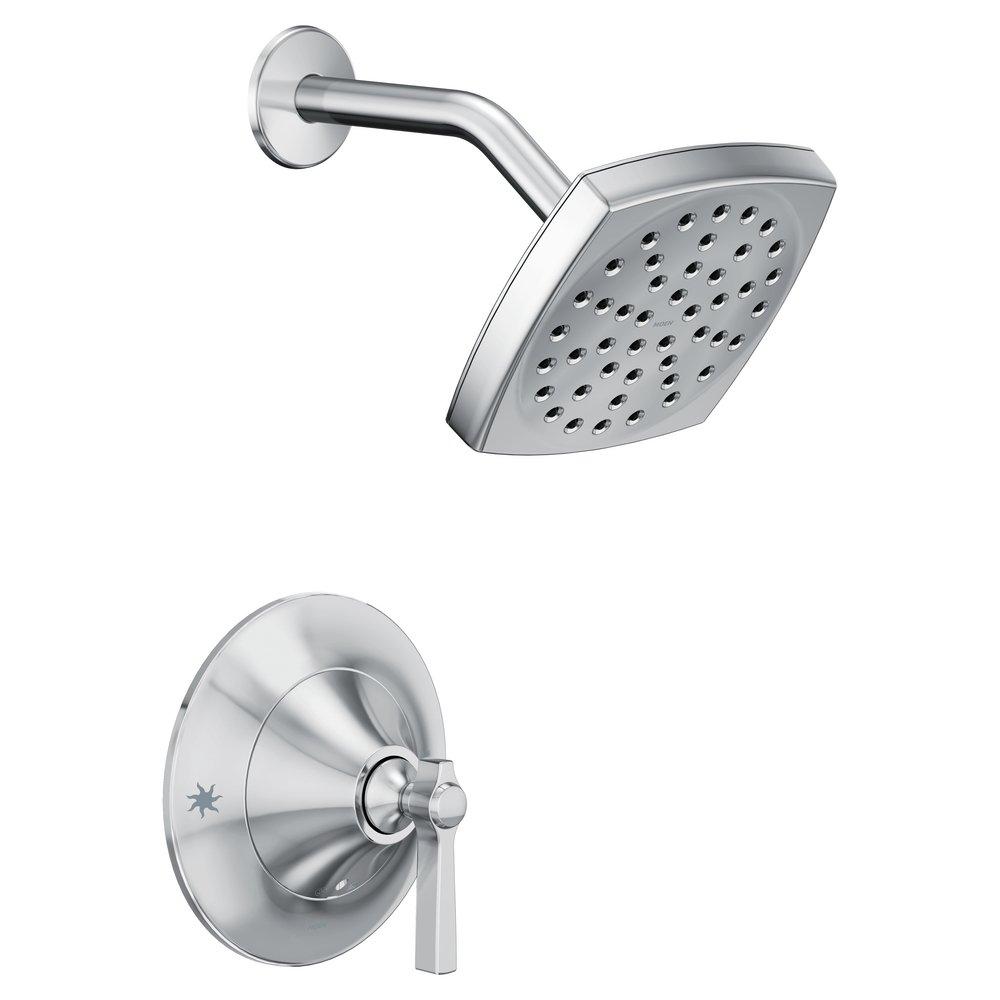 Moen Polished Chrome Single Handle Single Function Shower Faucet (Trim Only) 