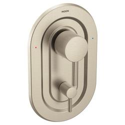 Two Handle Pressure Balancing Valve Trim in Brushed Nickel