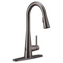 Moen Black Stainless Single Handle Pull Down Touchless Kitchen Faucet with Power Clean, Reflex and MotionSense Wave Technology 