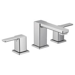 Two Handle Widespread Bathroom Sink Faucet in Chrome