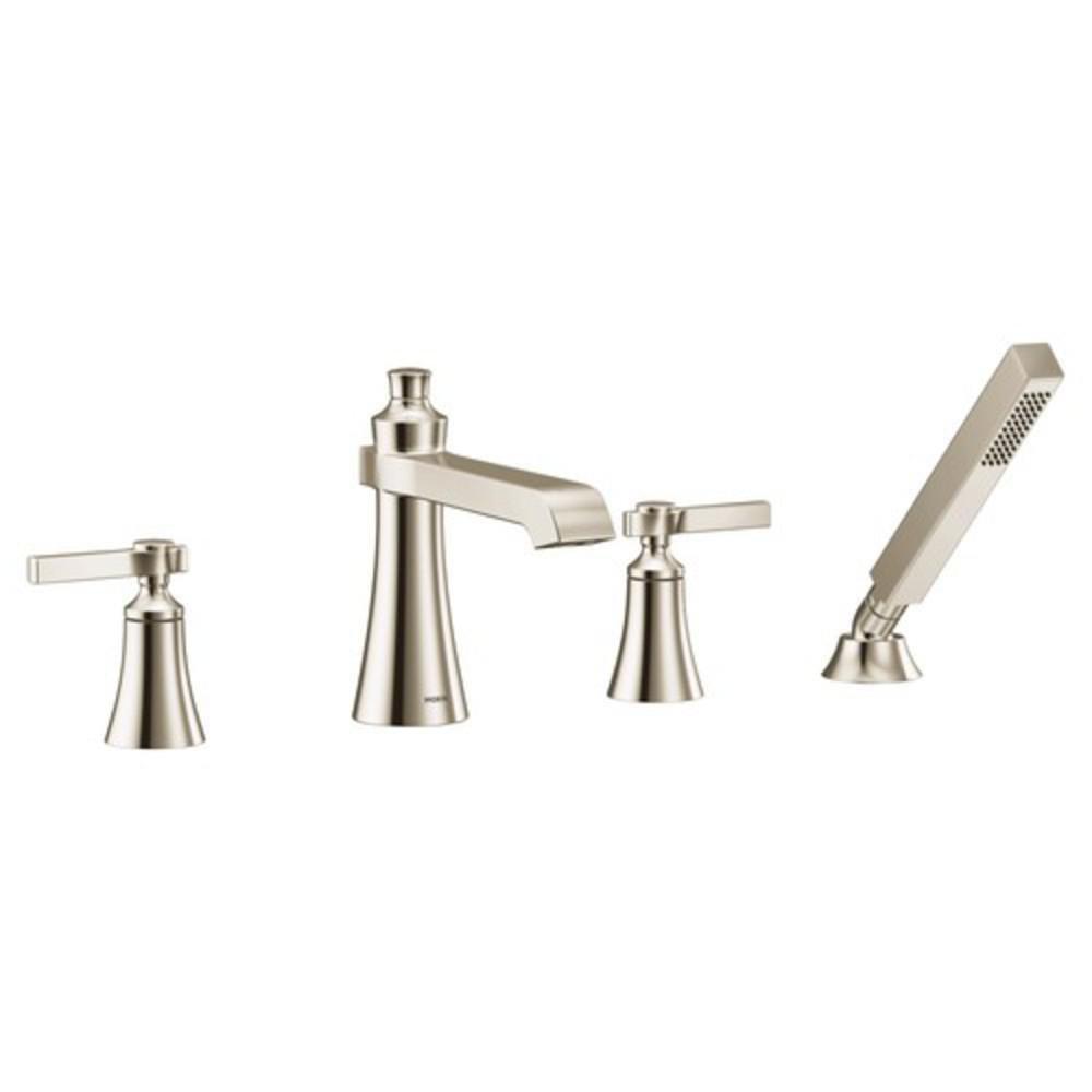 Moen Polished Nickel Two Handle Roman Tub Faucet Trim Only 