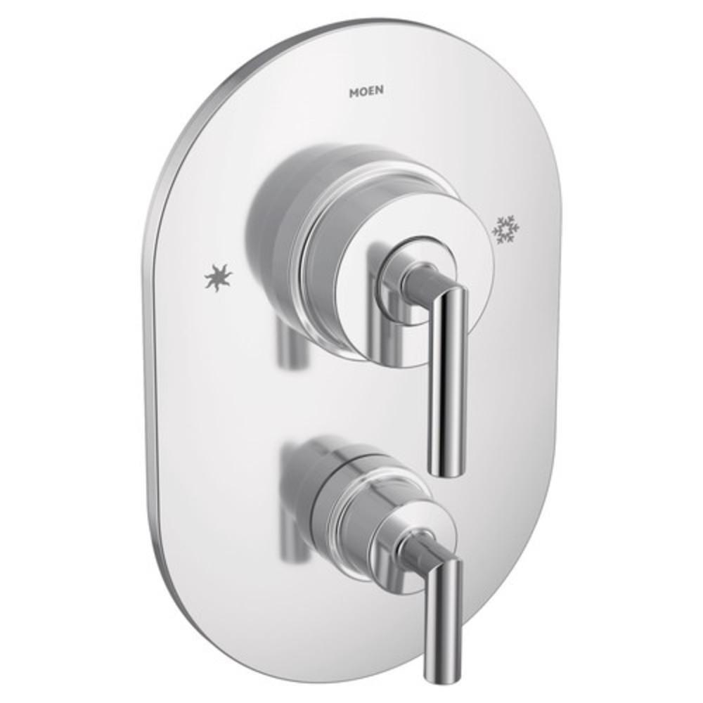Moen Polished Chrome Two Handle Bathtub & Shower Faucet (Trim Only) 