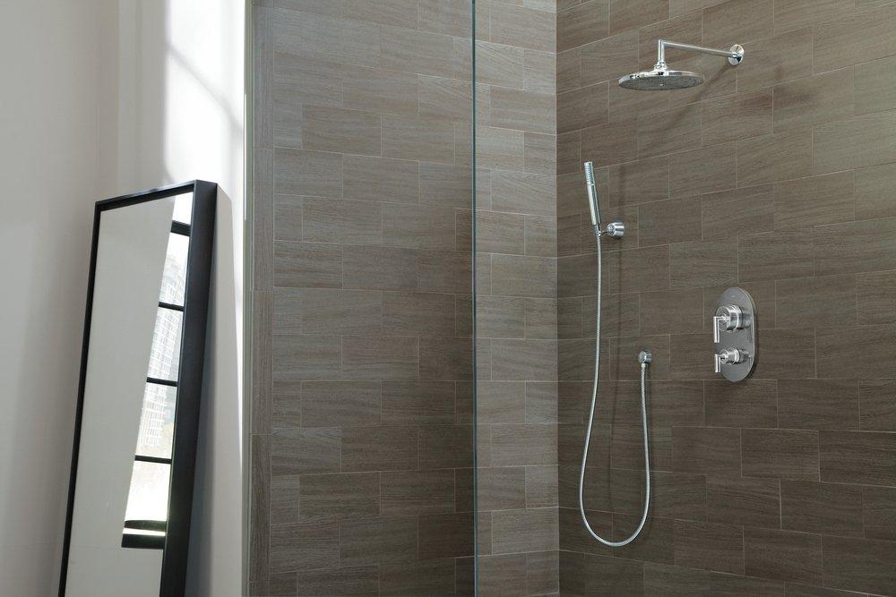 Moen Polished Chrome Two Handle Bathtub & Shower Faucet (Trim Only) 