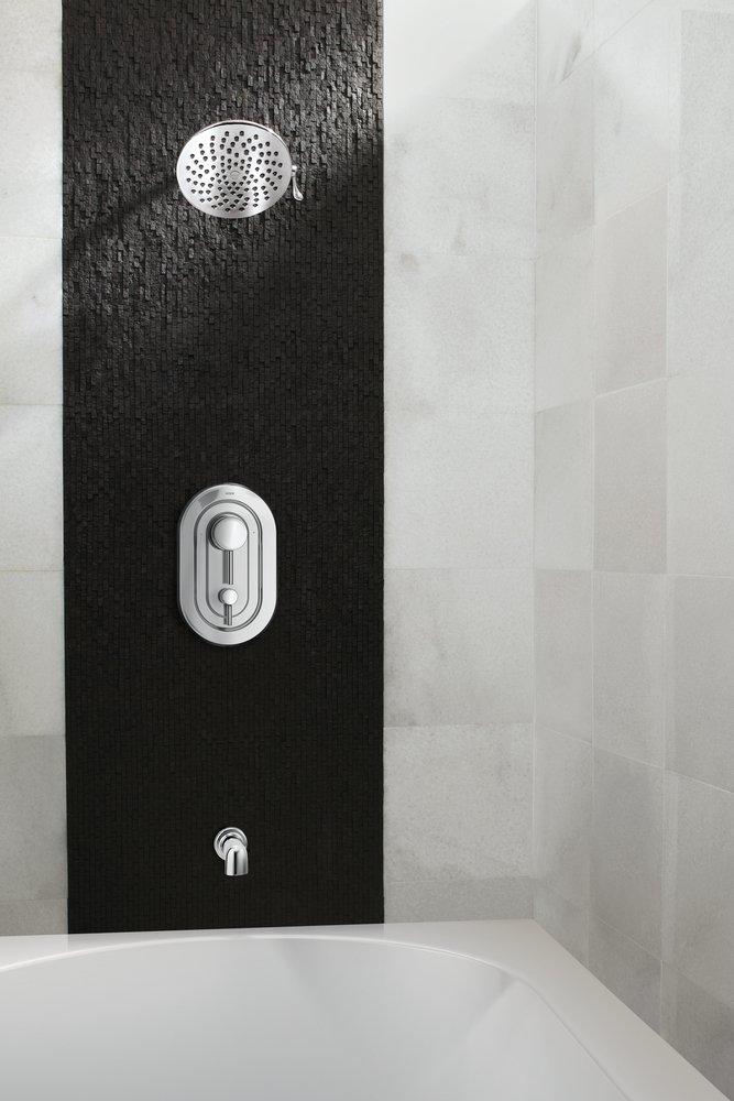 Moen Polished Chrome Two Handle Bathtub & Shower Faucet (Trim Only) 