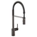 Single Handle Pull Down Touchless Kitchen Faucet in Black Stainless Steel
