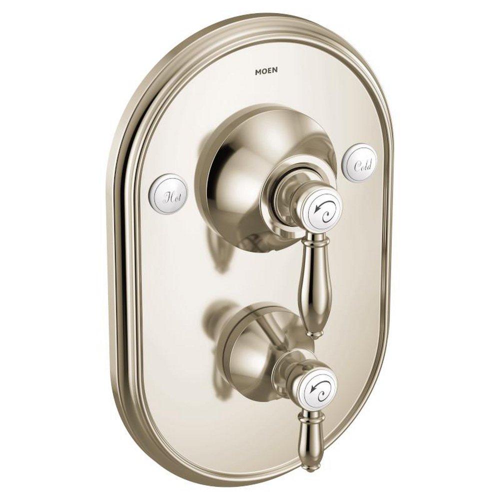 Moen Polished Nickel Two Handle Bathtub & Shower Faucet (Trim Only) 