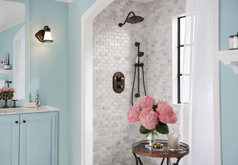 Moen Oil Rubbed Bronze Two Handle Bathtub & Shower Faucet (Trim Only) 