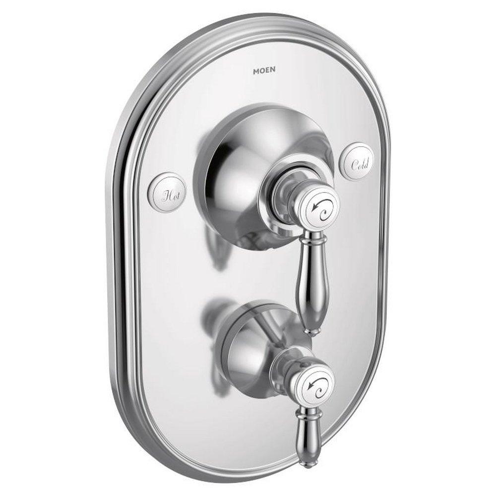 Moen Polished Chrome Two Handle Bathtub & Shower Faucet (Trim Only) 