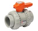 ENDURA SEPARATION TECHNOLOGIES Plastic Full Port Union FNPT and Union Socket Weld 232# Ball Valve 