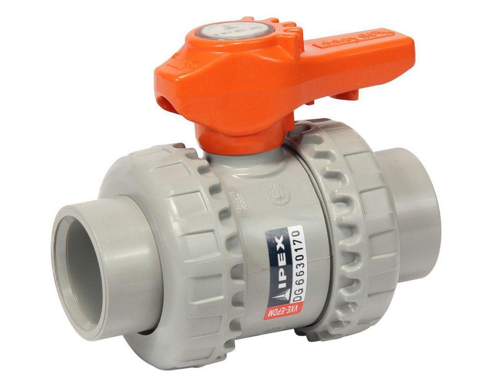 ENDURA SEPARATION TECHNOLOGIES Plastic Full Port Union FNPT and Union Socket Weld 232# Ball Valve 