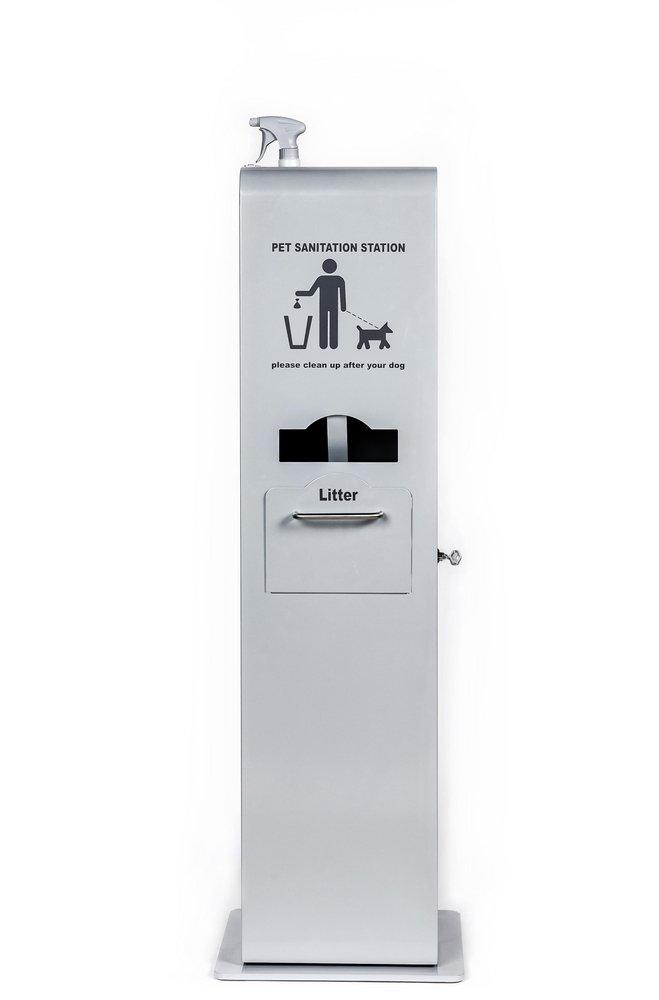 Crown Products Silver Metallic Indoor Pet Sanitation Station 