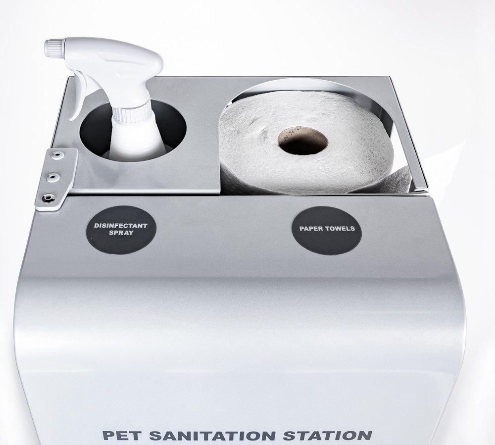 Crown Products Silver Metallic Indoor Pet Sanitation Station 