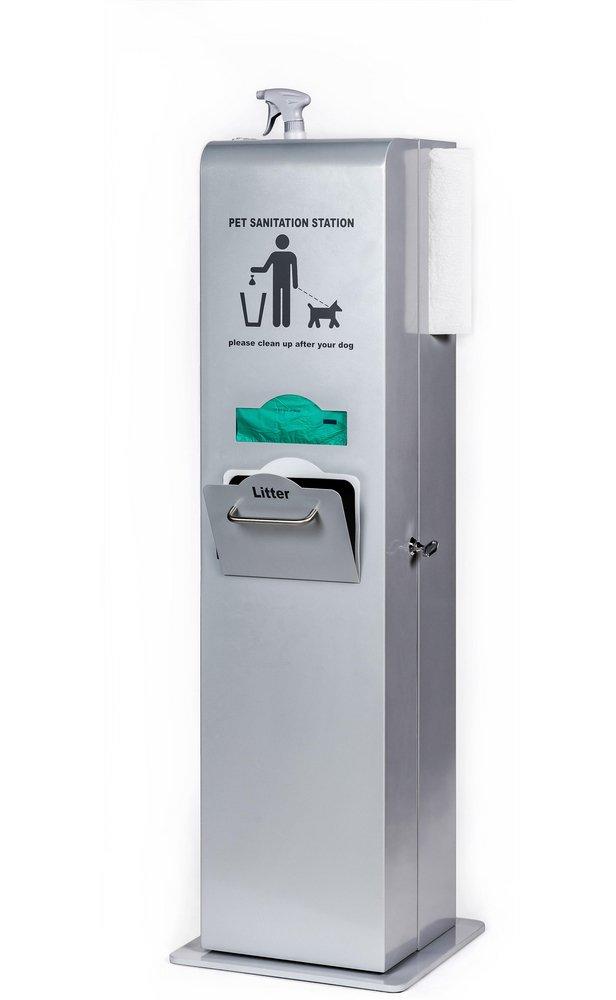 Crown Products Silver Metallic Indoor Pet Sanitation Station 