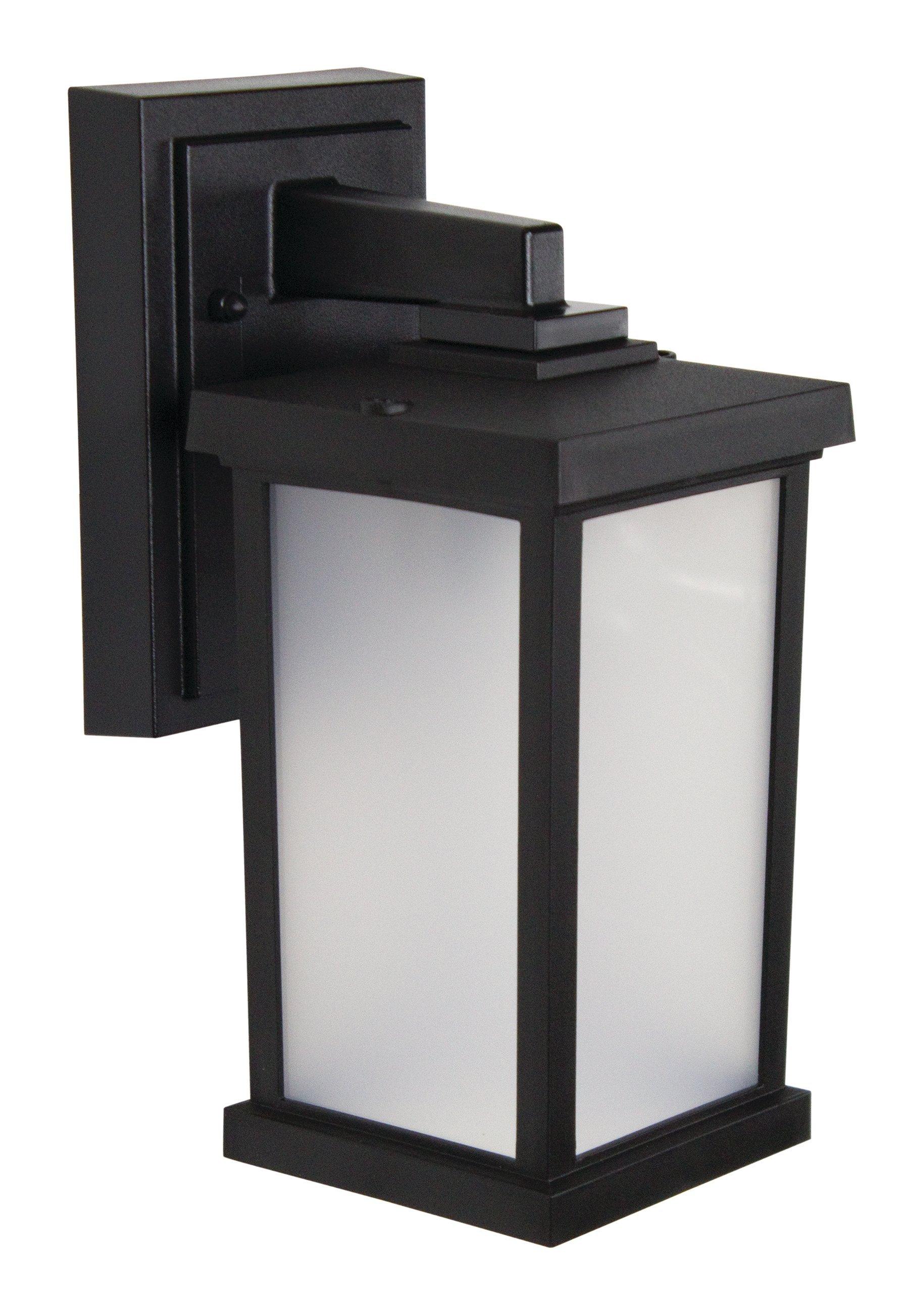 Liteco Black 9.5W 1-Light 11-3/5 in. Outdoor Wall Sconce 
