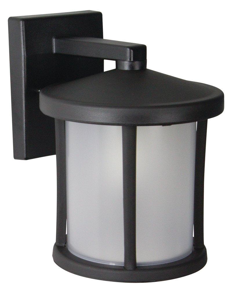 Liteco Black 9.5W 1-Light Medium E-26 LED Wall Mount Outdoor Wall Sconce 
