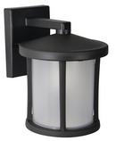 9.5W 1-Light Medium E-26 LED Wall Mount Outdoor Wall Sconce in Black