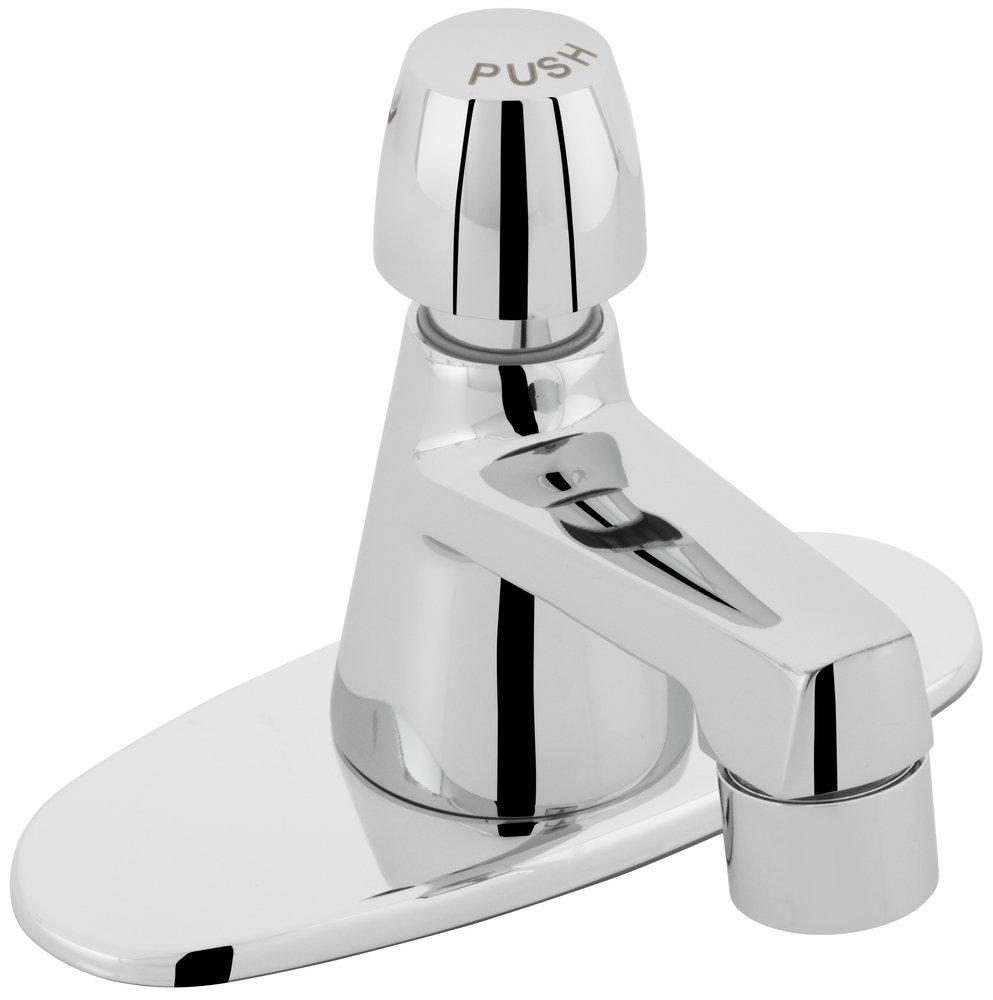 PROFLO&reg; Polished Chrome 4 in. Meter Faucet Deck Plate 