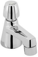 Single Handle Metering Bathroom Sink Faucet in Polished Chrome