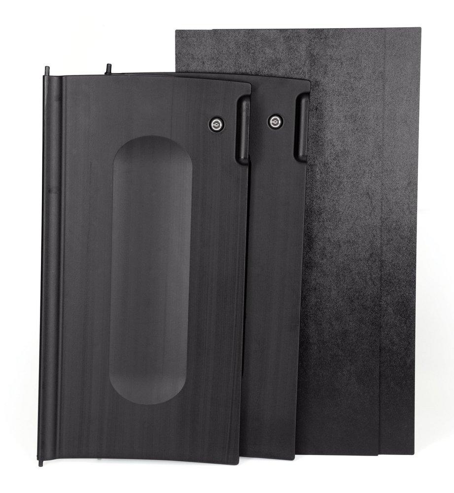 Rubbermaid Black Executive High Capacity Janitor Cart Door Kit 