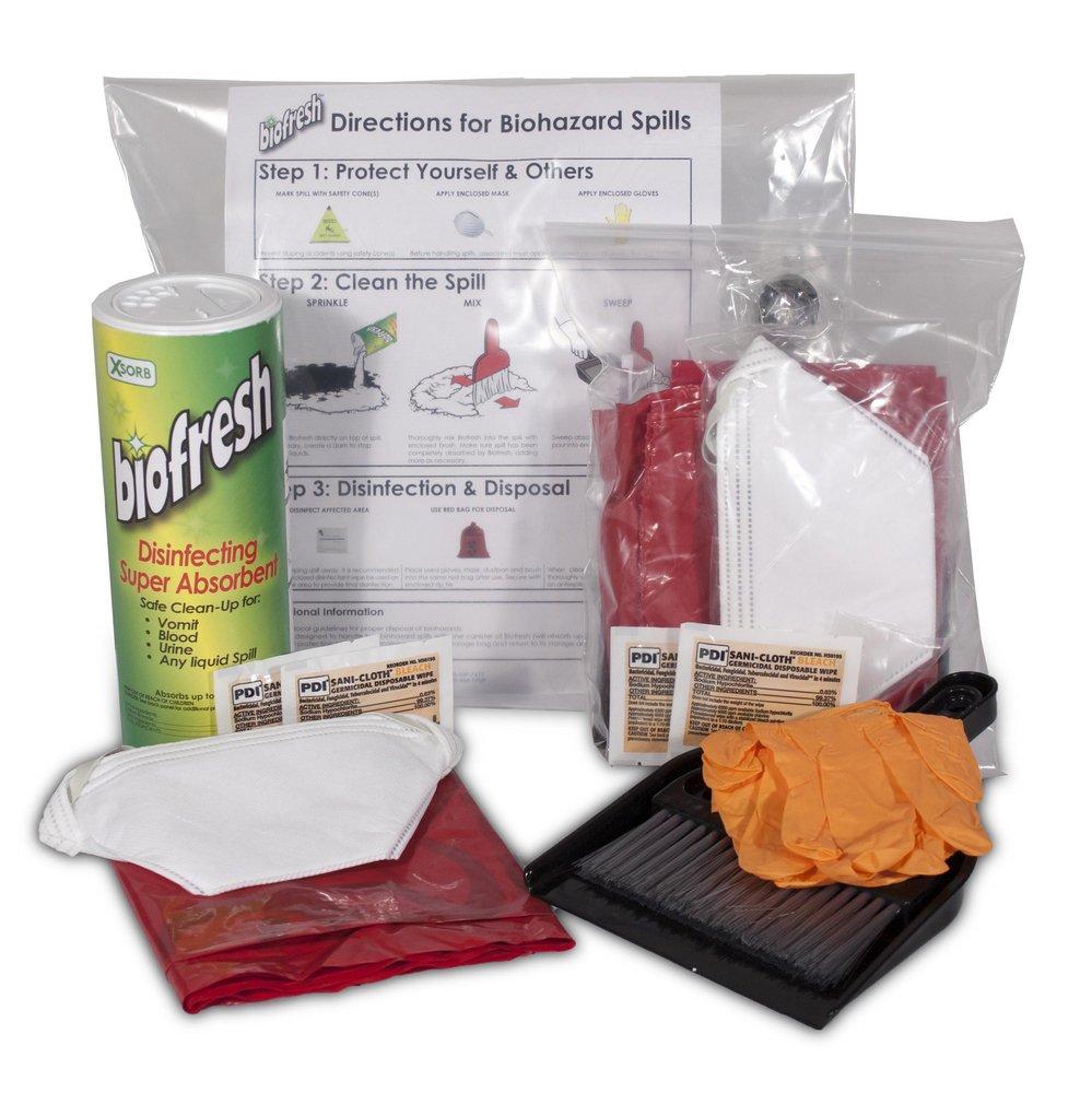 Impact Absorbent Technologies Biohazard Response Kit (Case of 3) 