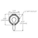 SENTPRO DV ADA HND SH/TUB COMB 