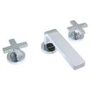 Speakman Polished Chrome Two Handle Widespread Bathroom Sink Faucet Cross Handle 