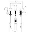 Speakman Polished Chrome Two Handle Widespread Bathroom Sink Faucet Cross Handle 