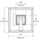 LURA WALLMOUNT FCT FLAT LVR MB 