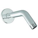 7-3/8 x 1/2 in. NPT Brass, Stainless Steel Shower Arm and Flange in Polished Chrome