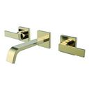 Speakman Brushed Bronze Two Handle Wall Mount Bathroom Sink Faucet Lever Handle 