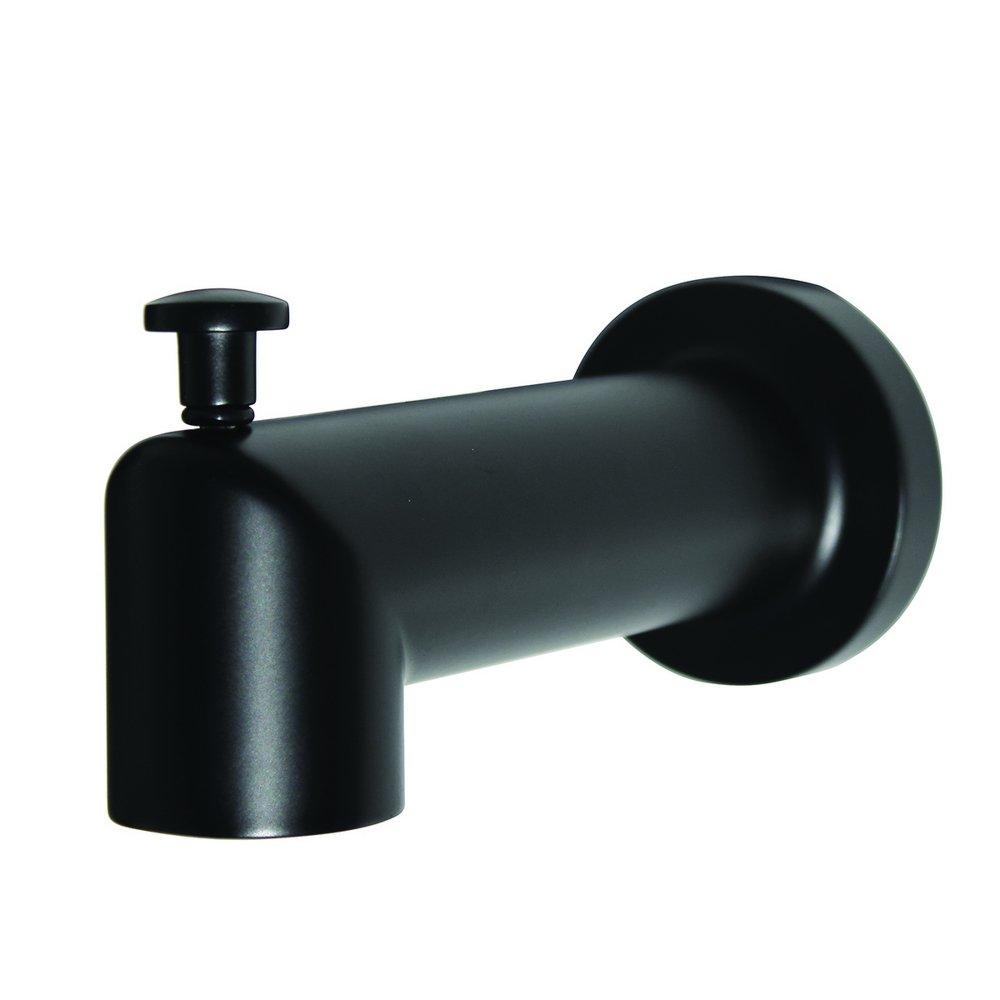 Speakman Matte Black 1/2 x 5-3/4 in. Slip Zinc Tub Spout 