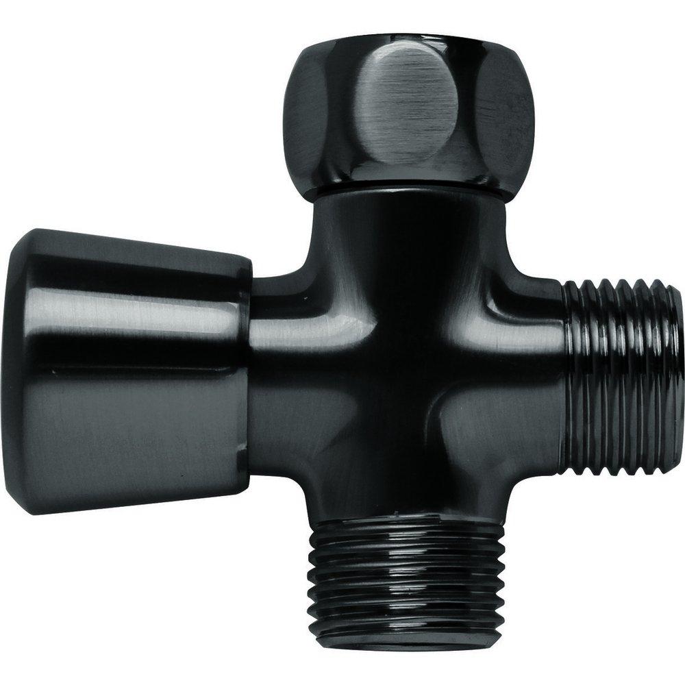 Speakman Matte Black 1/2 x 3 in. NPSM Brass Shower Arm Diverter 