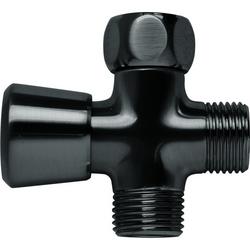 1/2 x 3 in. NPSM Brass Shower Arm Diverter in Matte Black