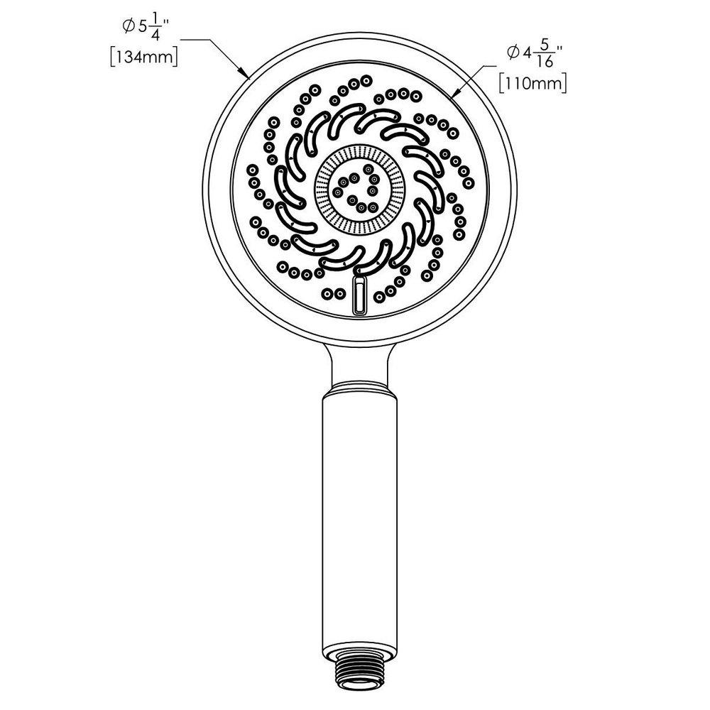 Multi Function Hand Shower in Brushed Nickel 