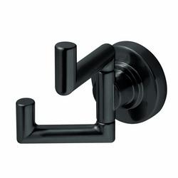 Double Robe Adjustable Hook in Matte Black