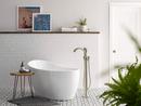 Moen Brushed Nickel Single Handle Lever Floor Mount Filler 