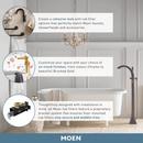 Moen Matte Black Single Handle Lever Floor Mount Filler 