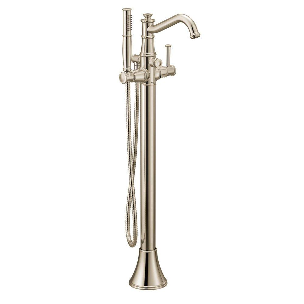 Moen Polished Nickel Single Handle Lever Floor Mount Filler 