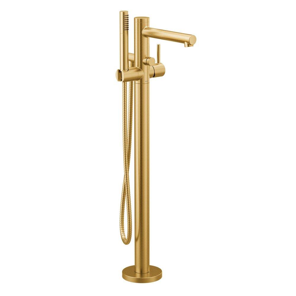 Moen Brushed Gold Single Handle Lever Floor Mount Filler 