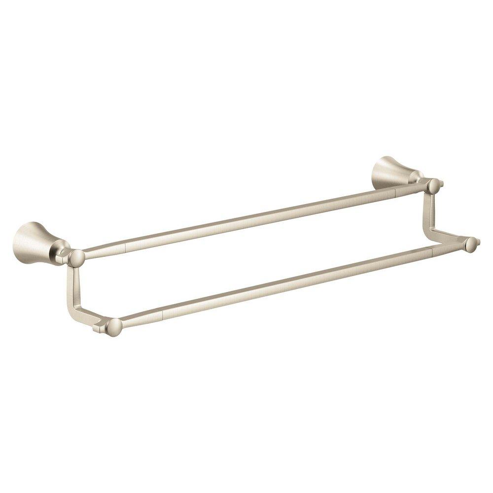 24 in. Towel Bar in Brushed Nickel 