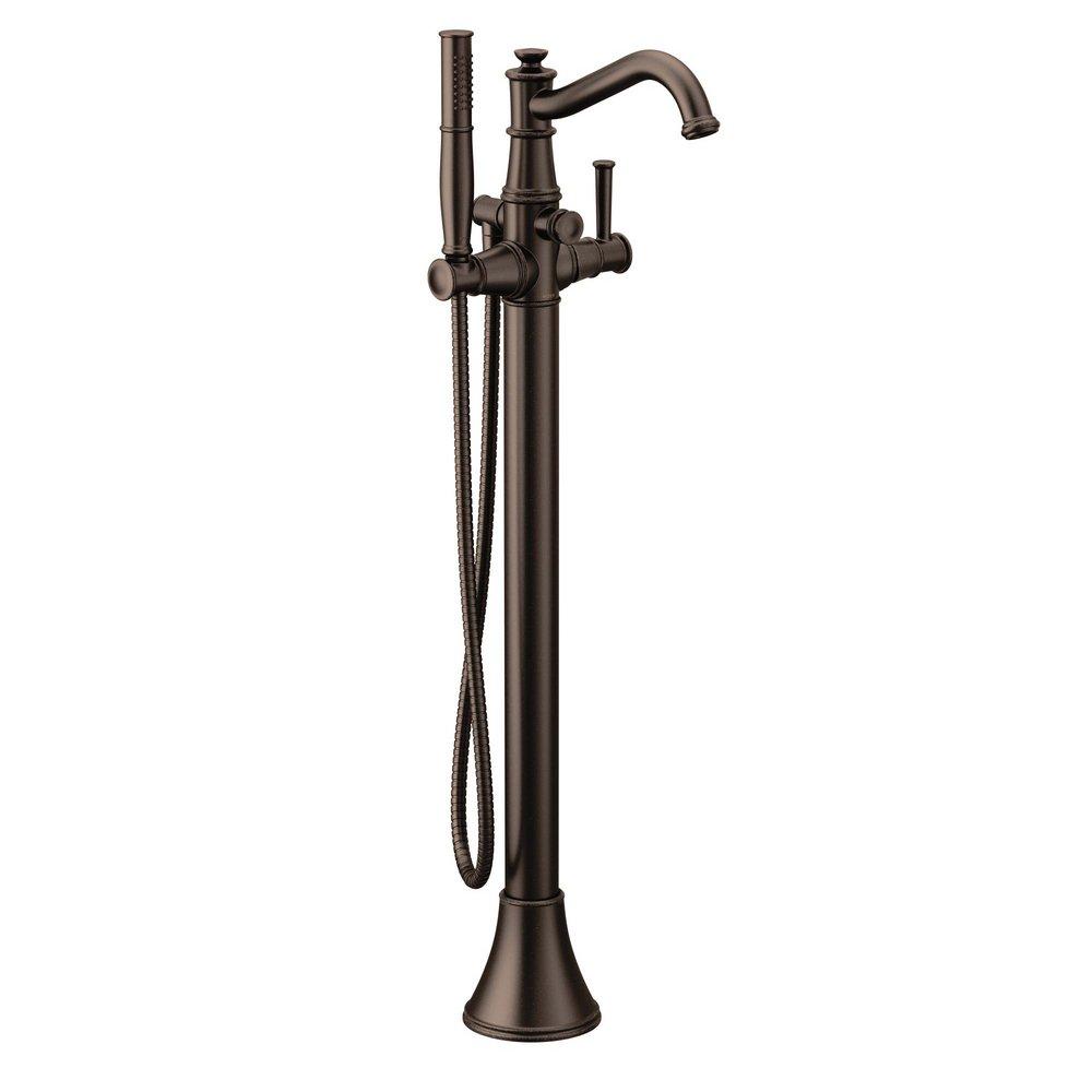 Moen Oil Rubbed Bronze Single Handle Lever Floor Mount Filler 