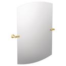 Moen Brushed Gold 37-3/4 x 30 x 3-3/16 in. Rectangular Flat Edge Tilting Mirror 