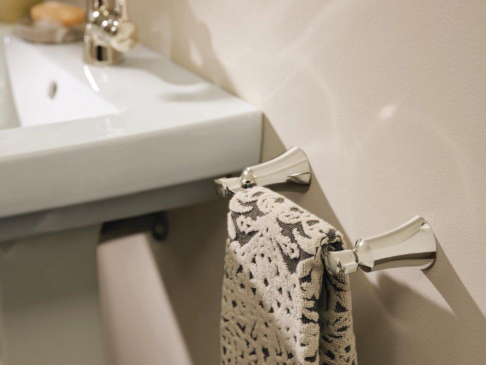 9 in. Towel Bar in Polished Nickel 