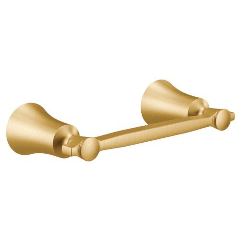 Moen Brushed Gold Wall Toilet Tissue Holder 