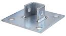 1-5/8 in. 4 Hole 304 Stainless Steel Square Single Channel Post Base
