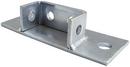 1-5/8 in. 2 Hole Electro-galvanized Steel Standard Double Channel Post Base