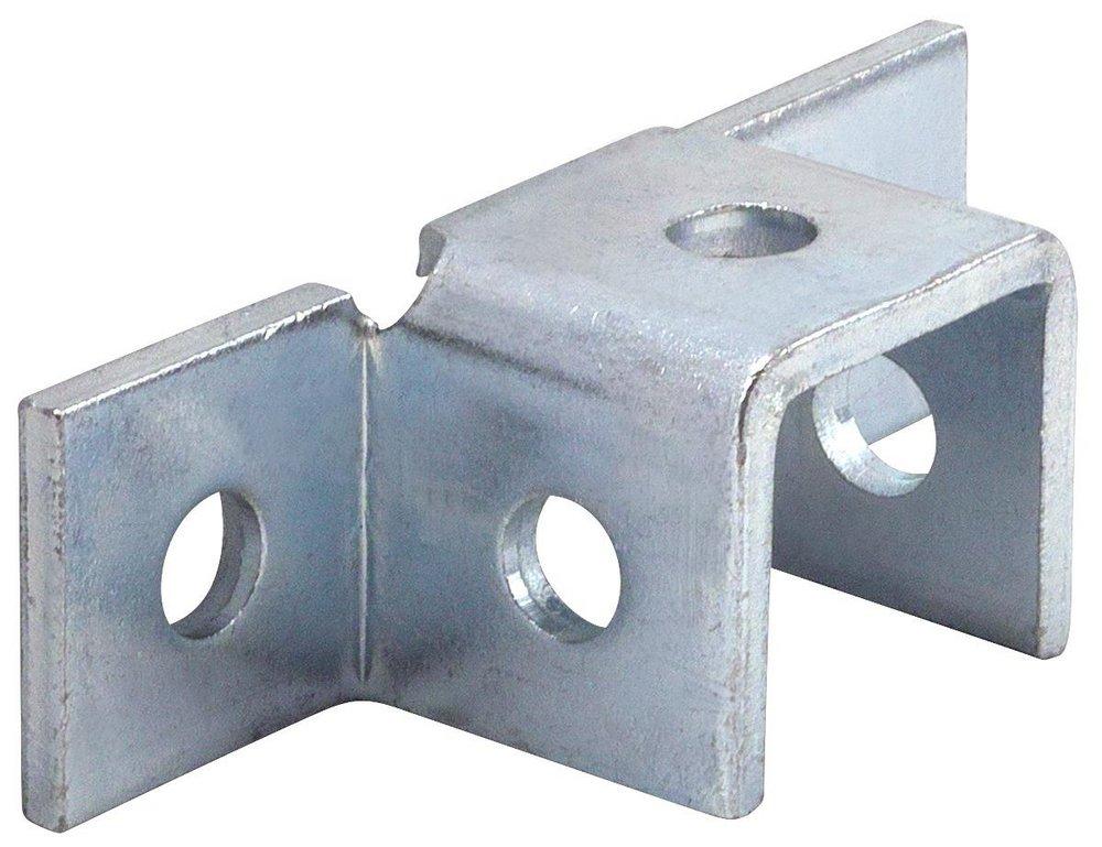 FNW&reg; 1-5/8 in. 5 Hole Electro-galvanized Swivel Corner Connector Opposed Wing Fitting 