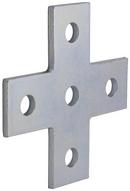 5-3/8 in. 5 Hole Electro-galvanized Steel Flat Fitting Cross Plate